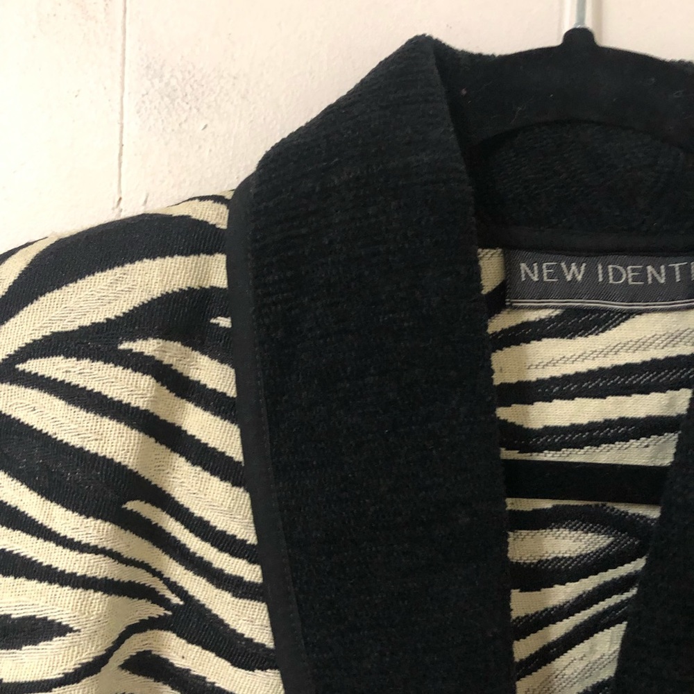 VTG New Identity Zebra blazer jacket (M) - Picture 4 of 11